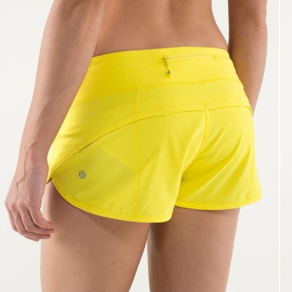 lululemon athletica Shorts Lululemon Run Speed Short Sizzle Yellow